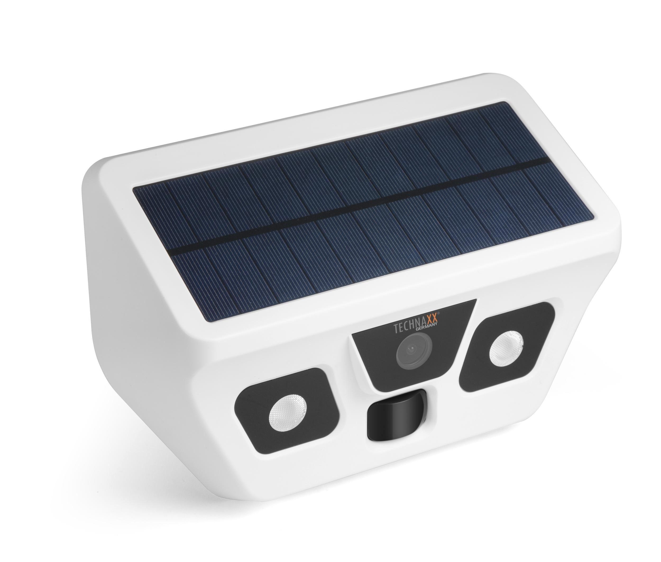 Technaxx FullHD-Solar-Außenkamera mit LED-Licht
