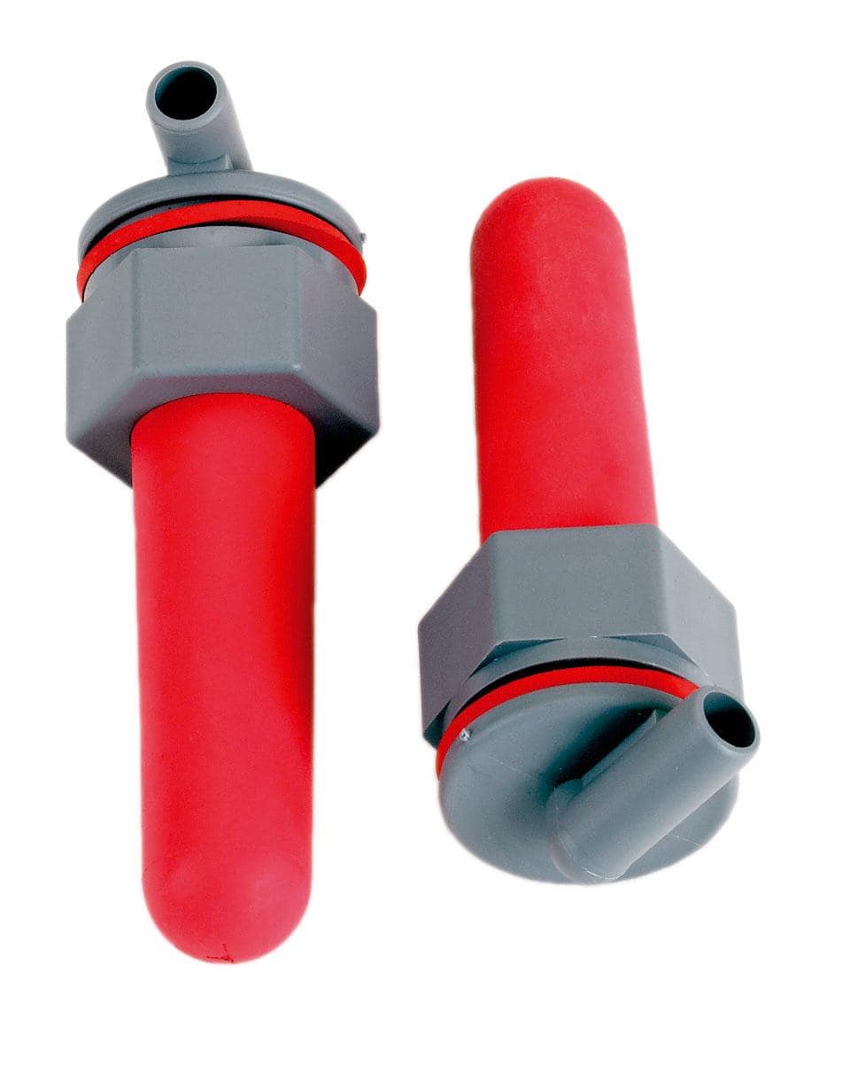 Kerbl Ersatzventil mit Sauger, 100 mm, rot, 2er-Pack