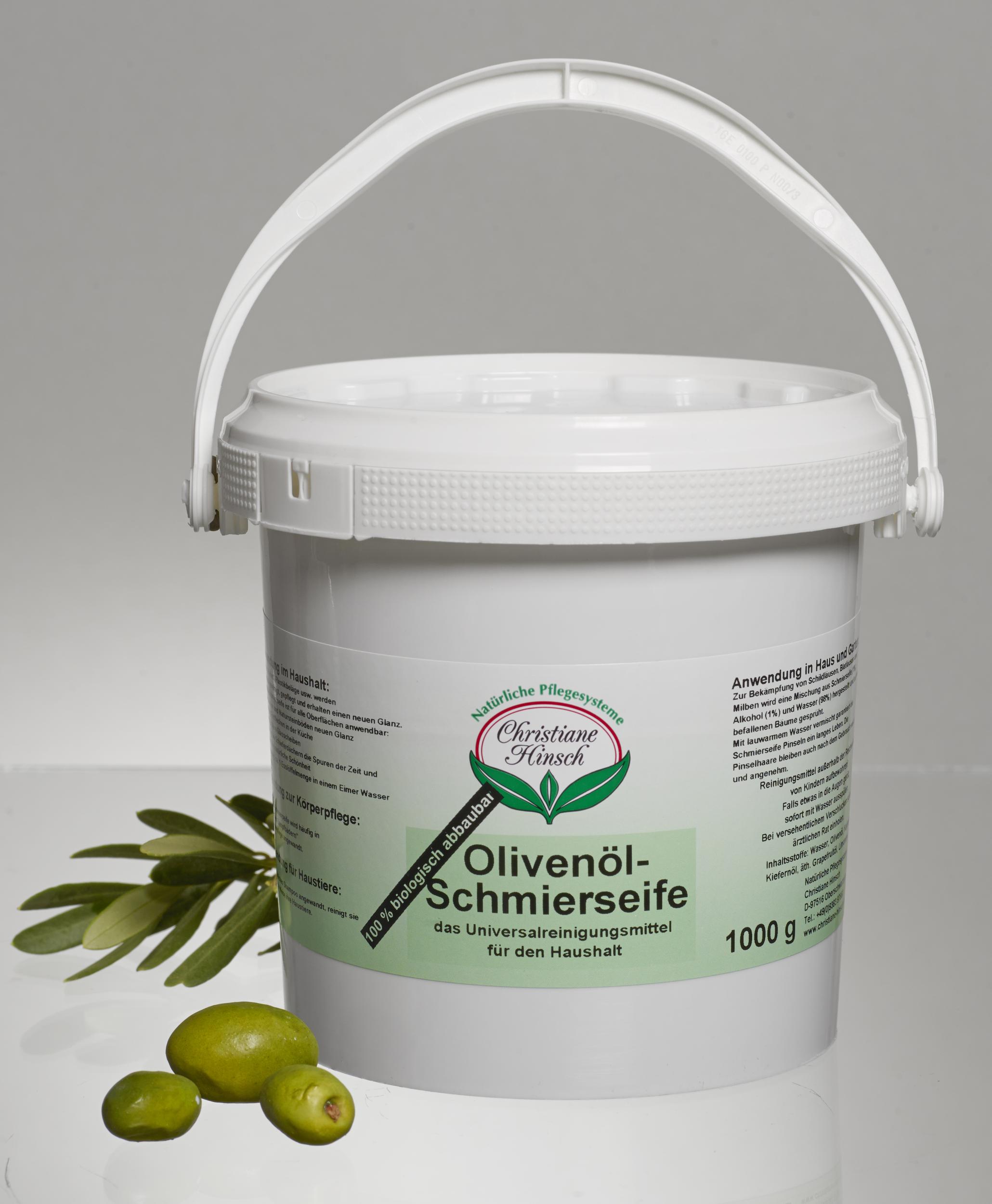 Olivenöl Schmierseife 1 kg - universell einsetzbar & sehr ergiebig