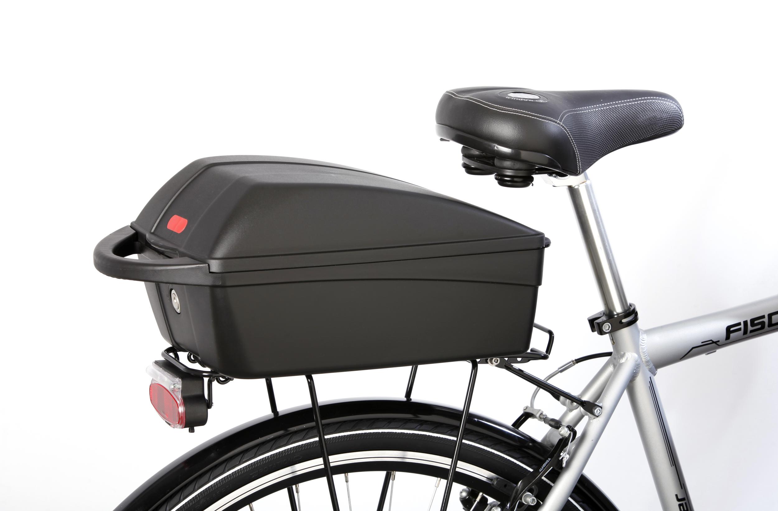 FISCHER  Fahrrad Gepäckbox, abschließbar, mit Reflektor