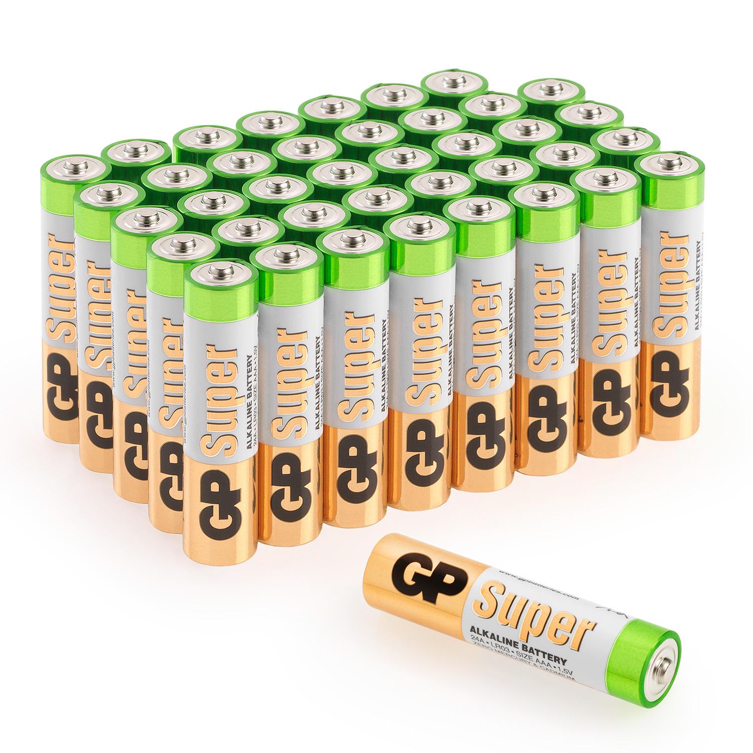 GP SUPER Micro (AAA) Alkaline Batterien - 40 Stück