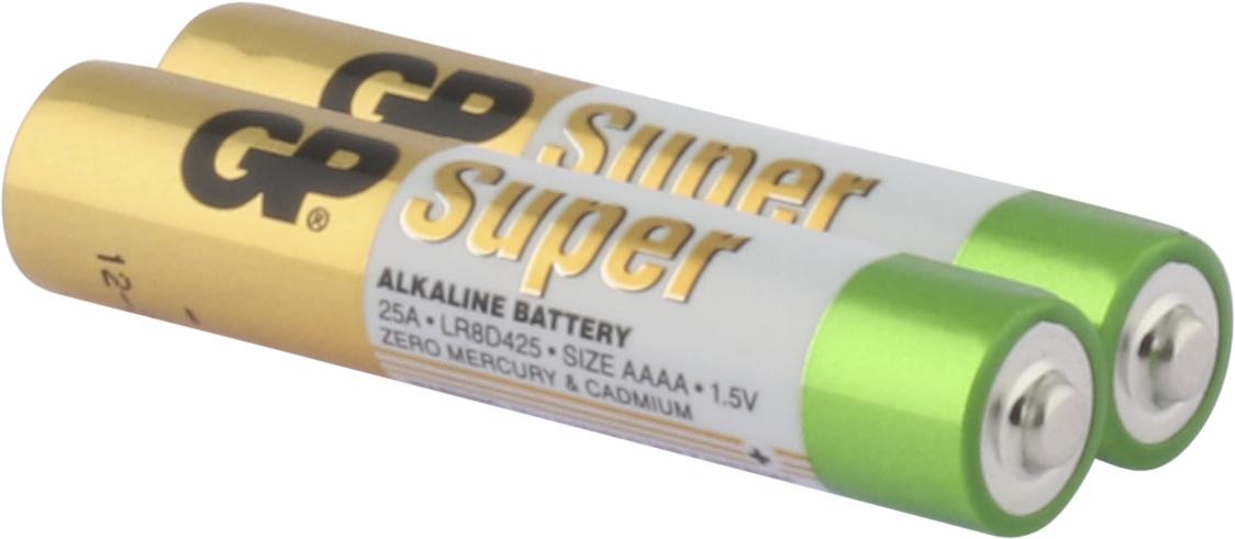 GP SUPER AAAA (LR61) Alkaline Batterien, 1,5V - 2 Stück
