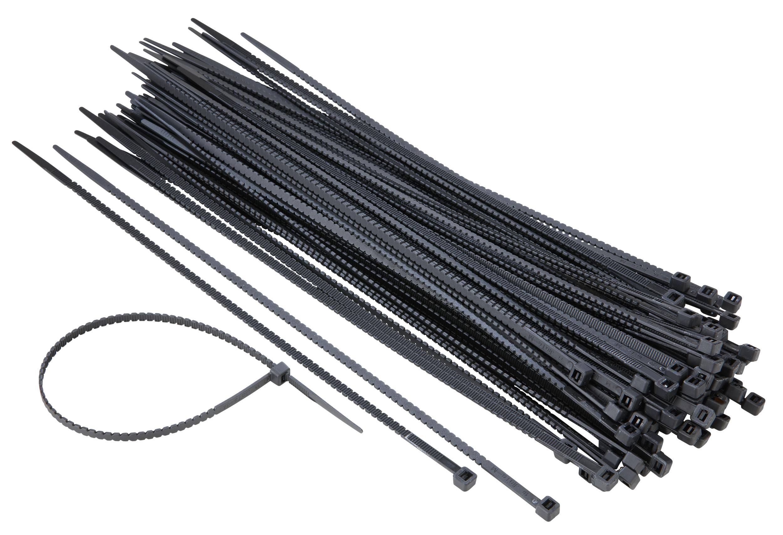 Meller Tools Kabelbinder zum Abdrehen "Twist Cable Ties", Schwarz 102 x 2,8 mm