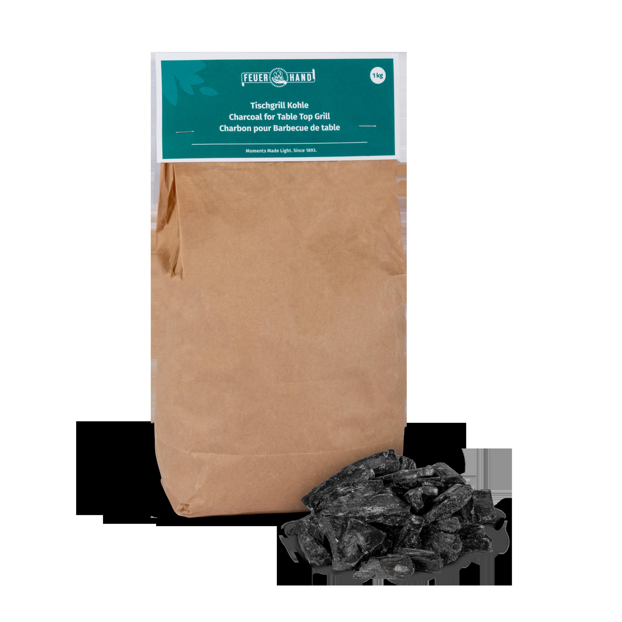 Feuerhand Tischgrill Kohle - Spezial-Kohle für die Feuerhand Tischgrills, Gebinde 1 kg