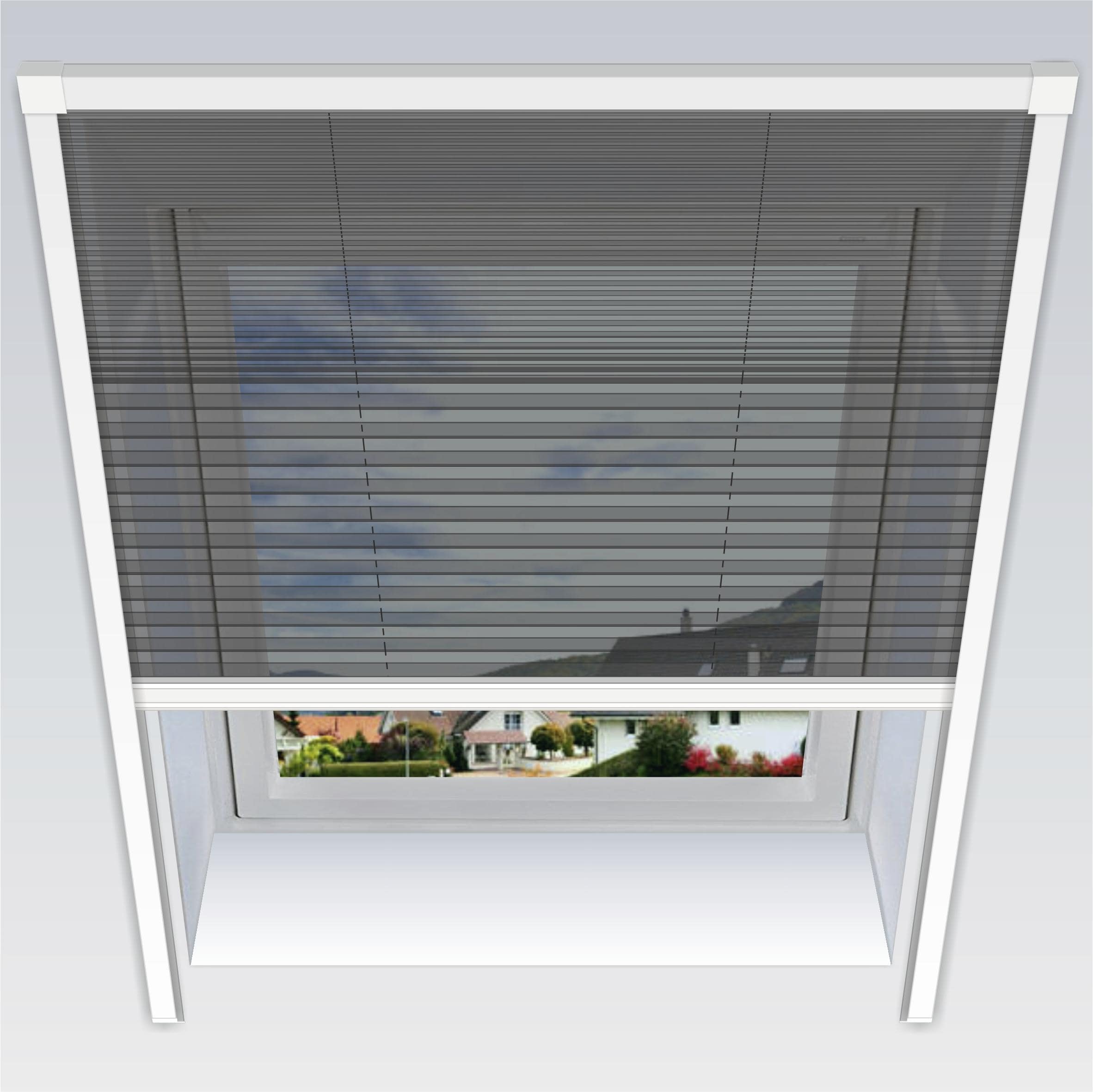 Uno-Insektenschutz-Plissee, 134 x 160 cm für Dachfenster