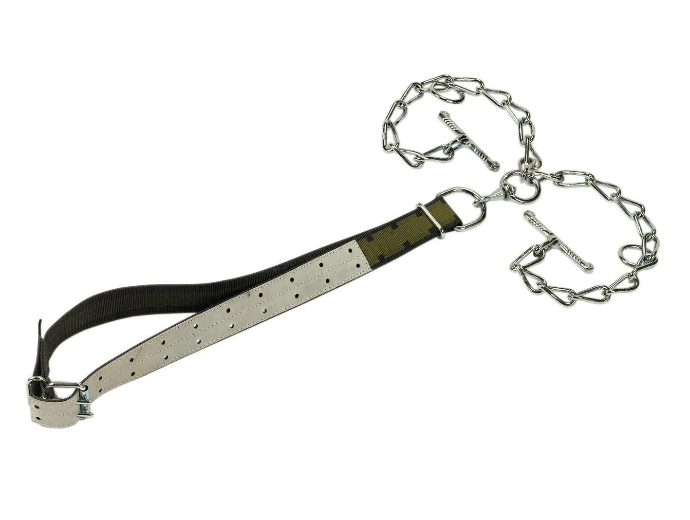 Halsband, 150 x 5 cm mit Kette aus Trevira