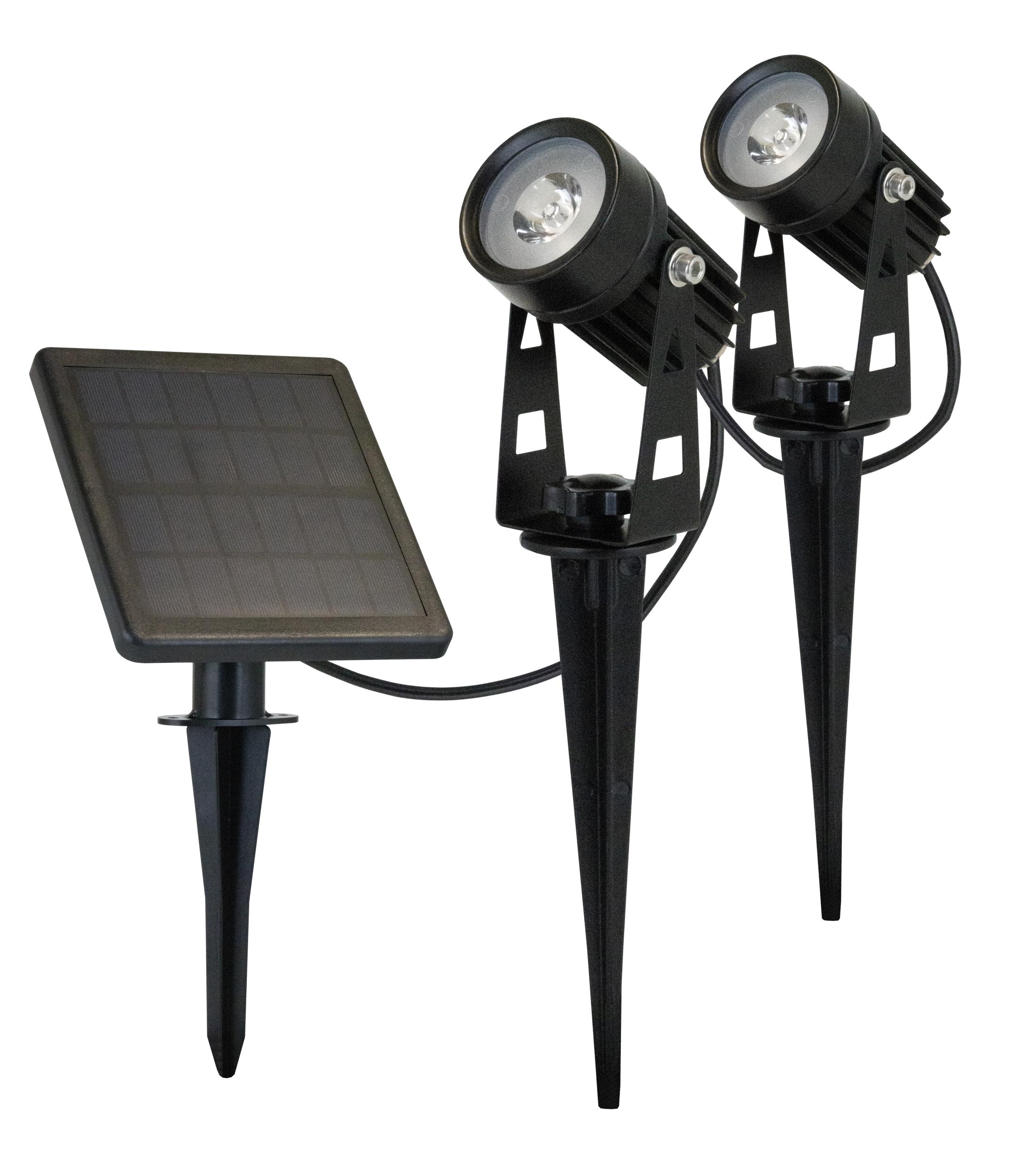 ezsolar LED Solar Garten-Spot-Lichter - 2er Set