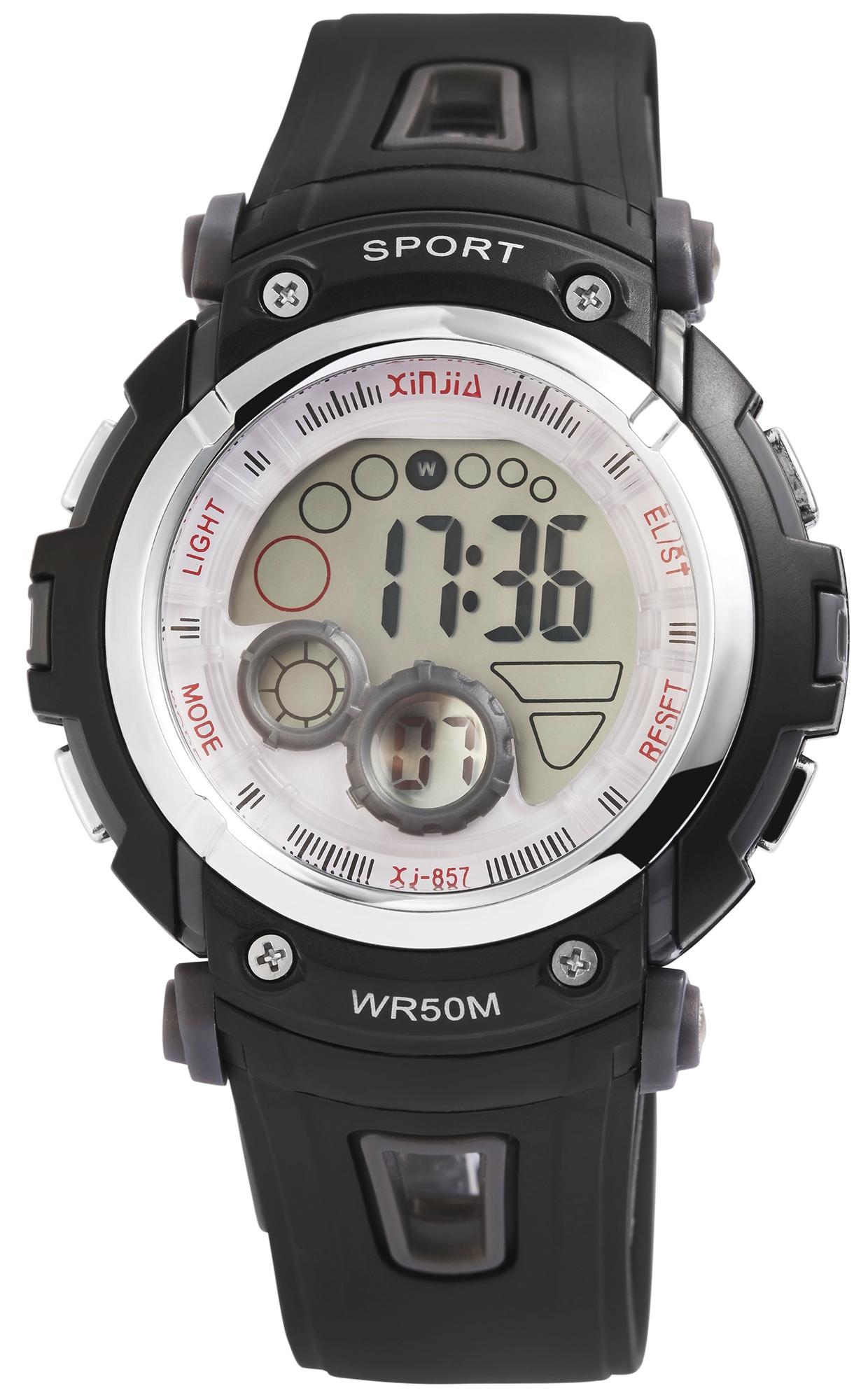 Multifunktions-Armbanduhr mit LCD Anzeige und Quarzwerk