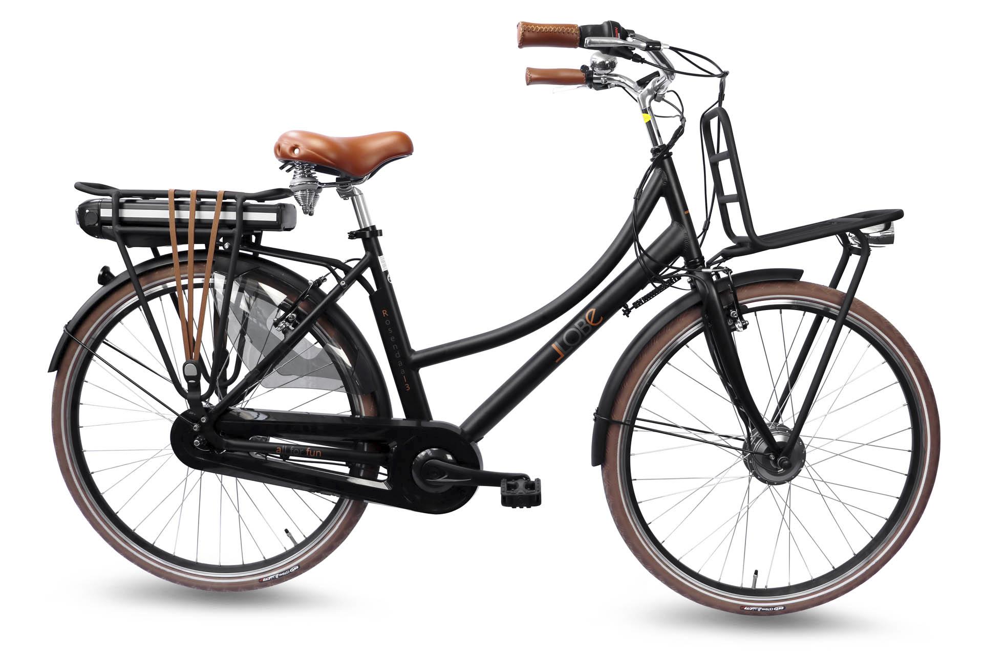Llobe Damen City E-Bike, 28 Zoll, Rahmenhöhe 50 cm, 7-Gang Nabenschaltung, schwarz, Rosendaal 3 Lady, 13Ah