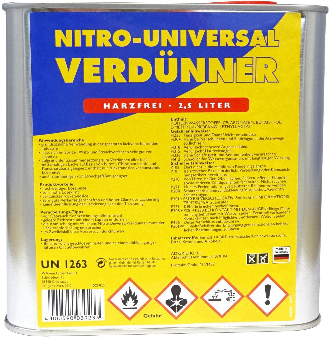 Wilckens Nitro Universal-Verdünner 2,5 L