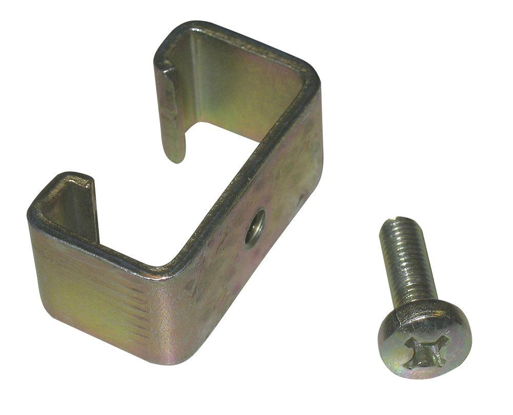 AKO T-PostUniversallklammer Set mit Schraube (6 mm-Loch)