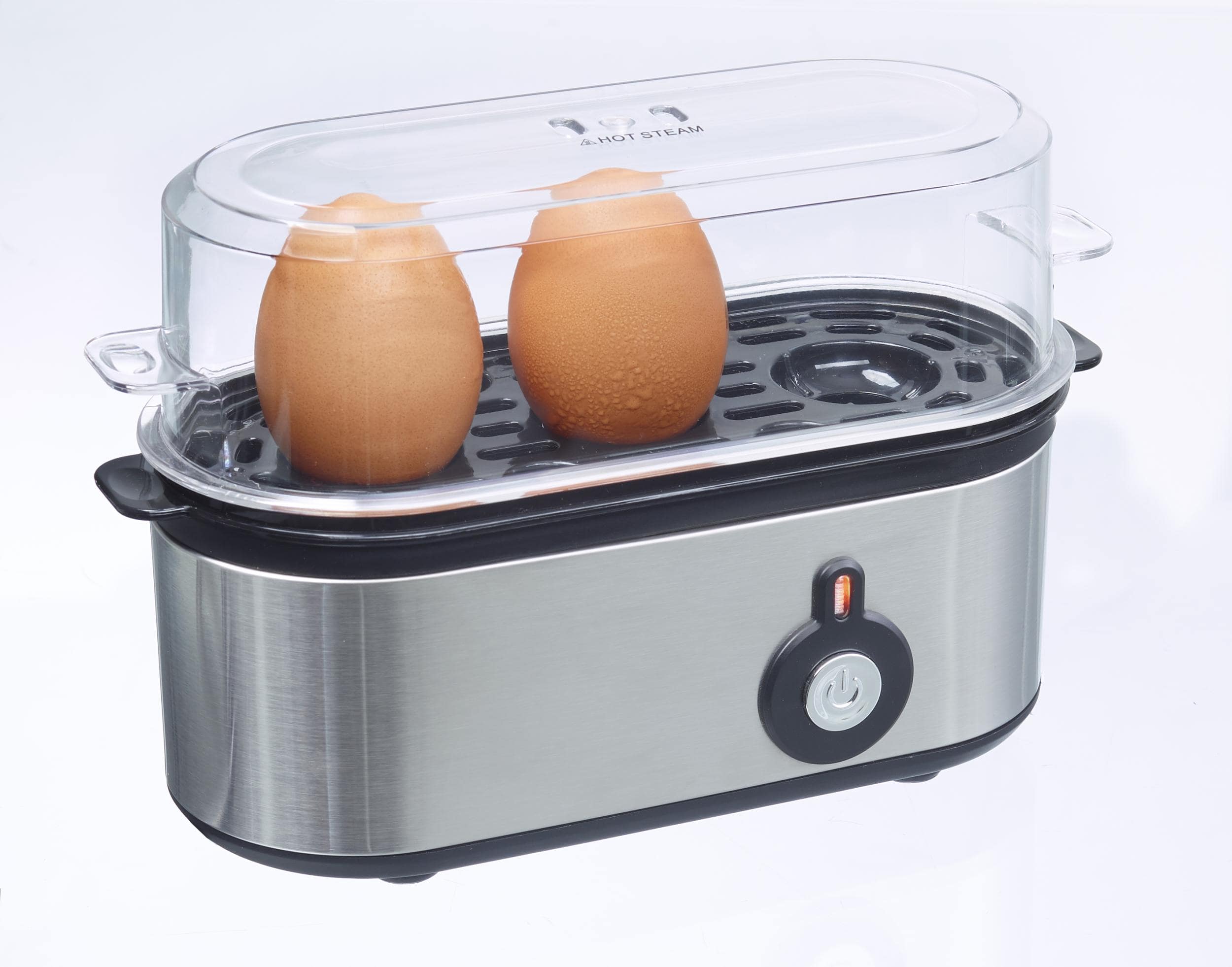 Westfalia Edelstahl Eierkocher Mini für 1-3 Eier, 210 Watt