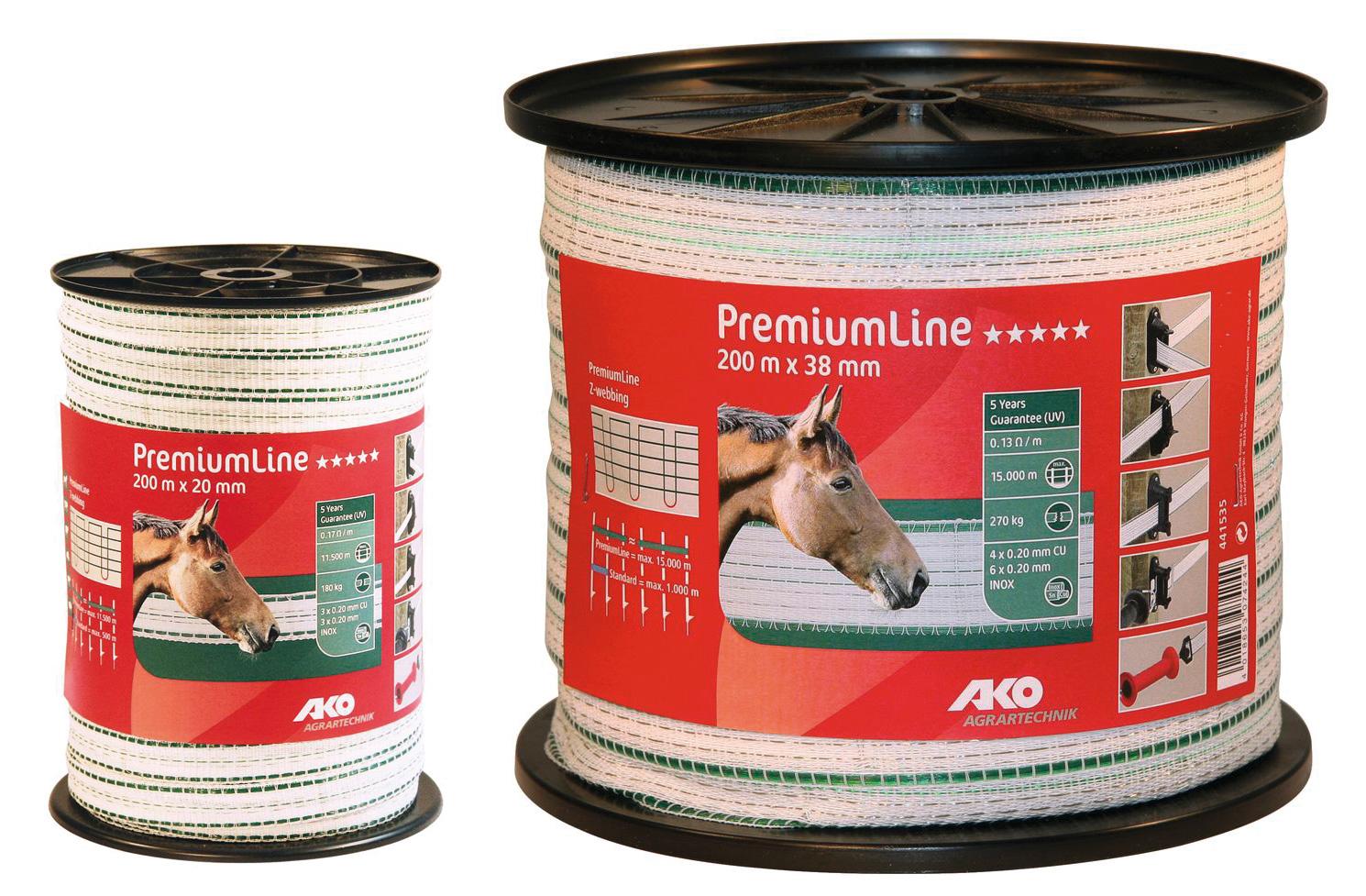 AKO Weidezaunband Premium Line, 200 m, 12,5 mm