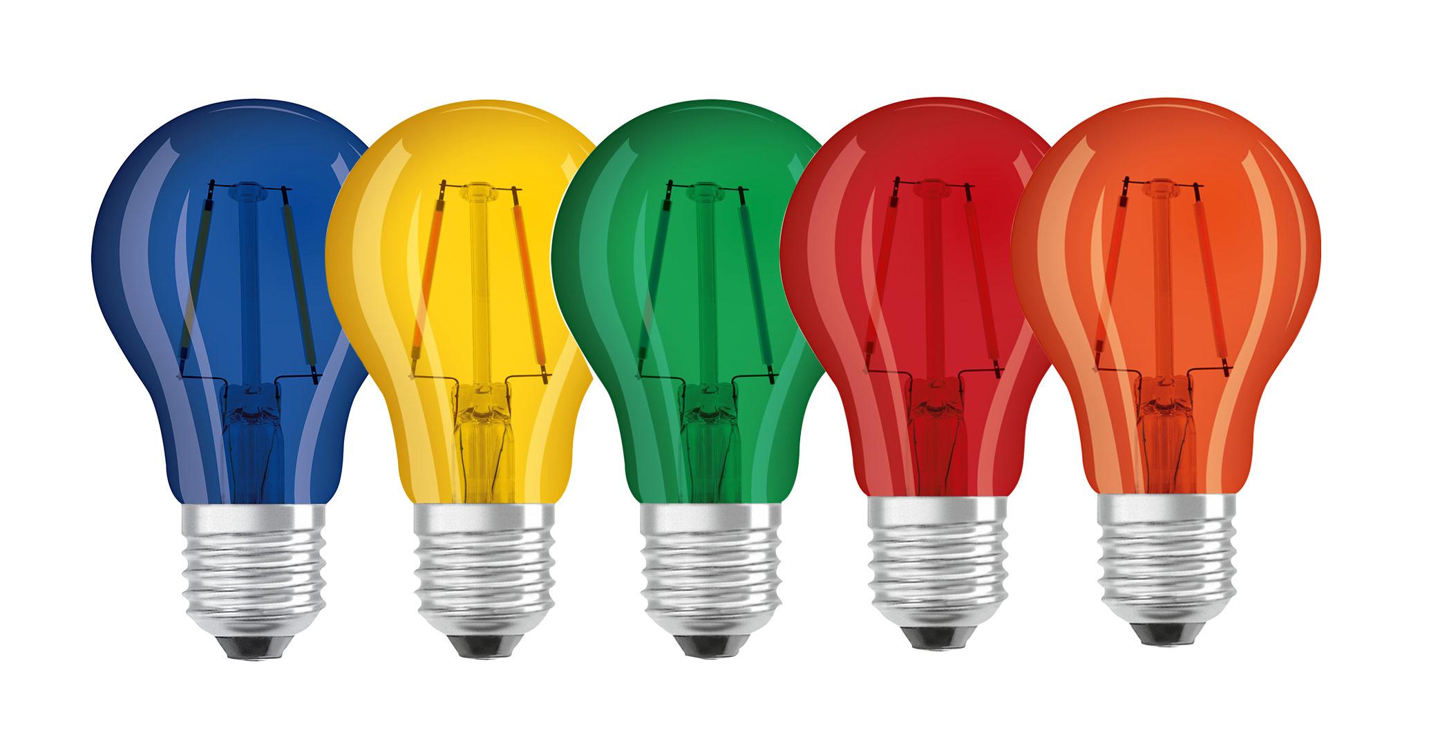 Osram LED Lampe Superstar DécorOrange mit 2,5 Watt, E27, orange