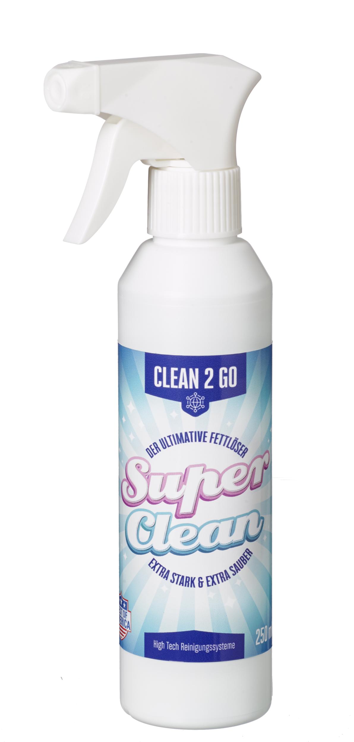 Clean2Go Super Clean ,der Profi Entfetter , 250 ml