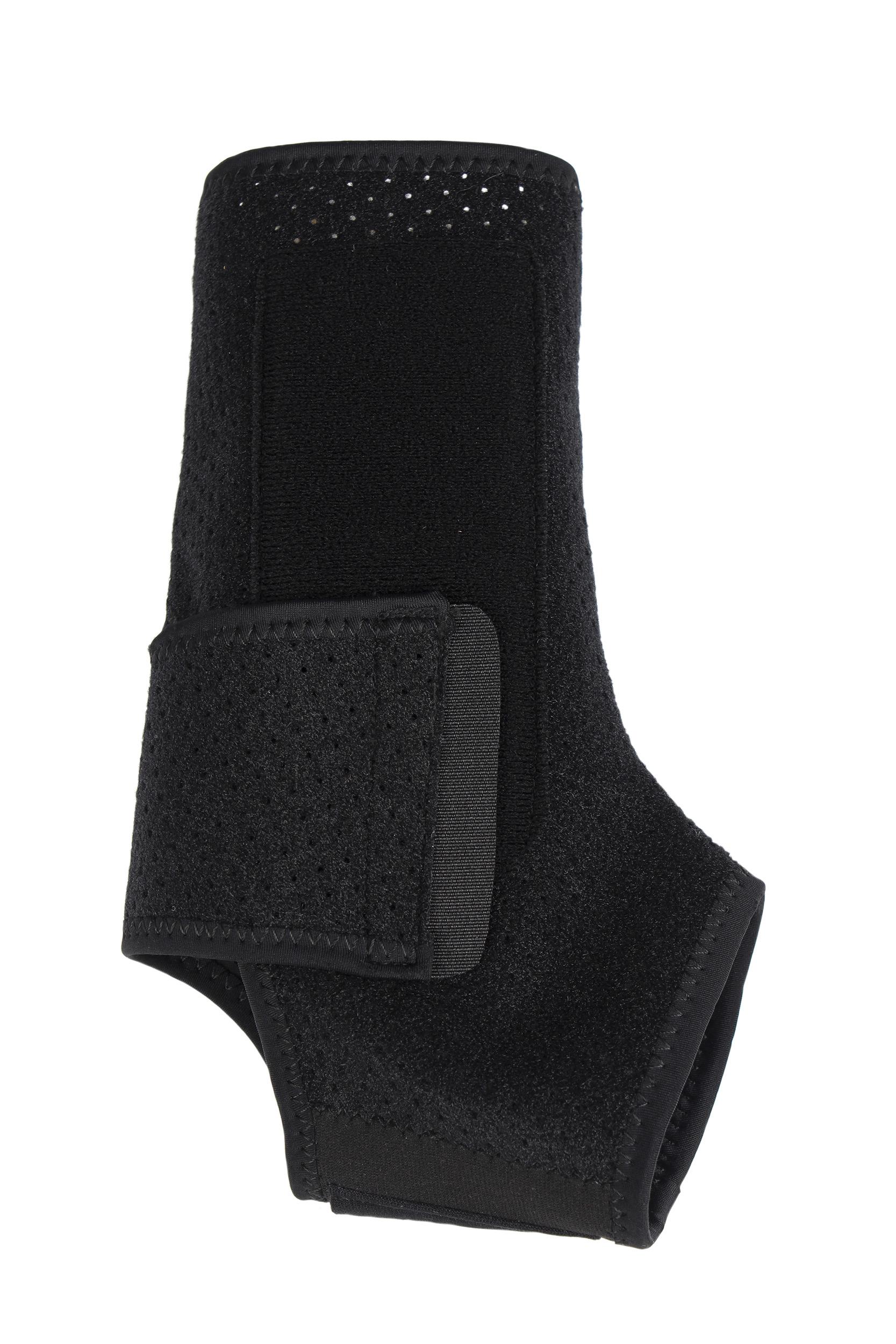Vital Comfort Aktiv-Knöchelbandage mit Klettverschluss, Universalgröße „Flexitek“. Schwarz