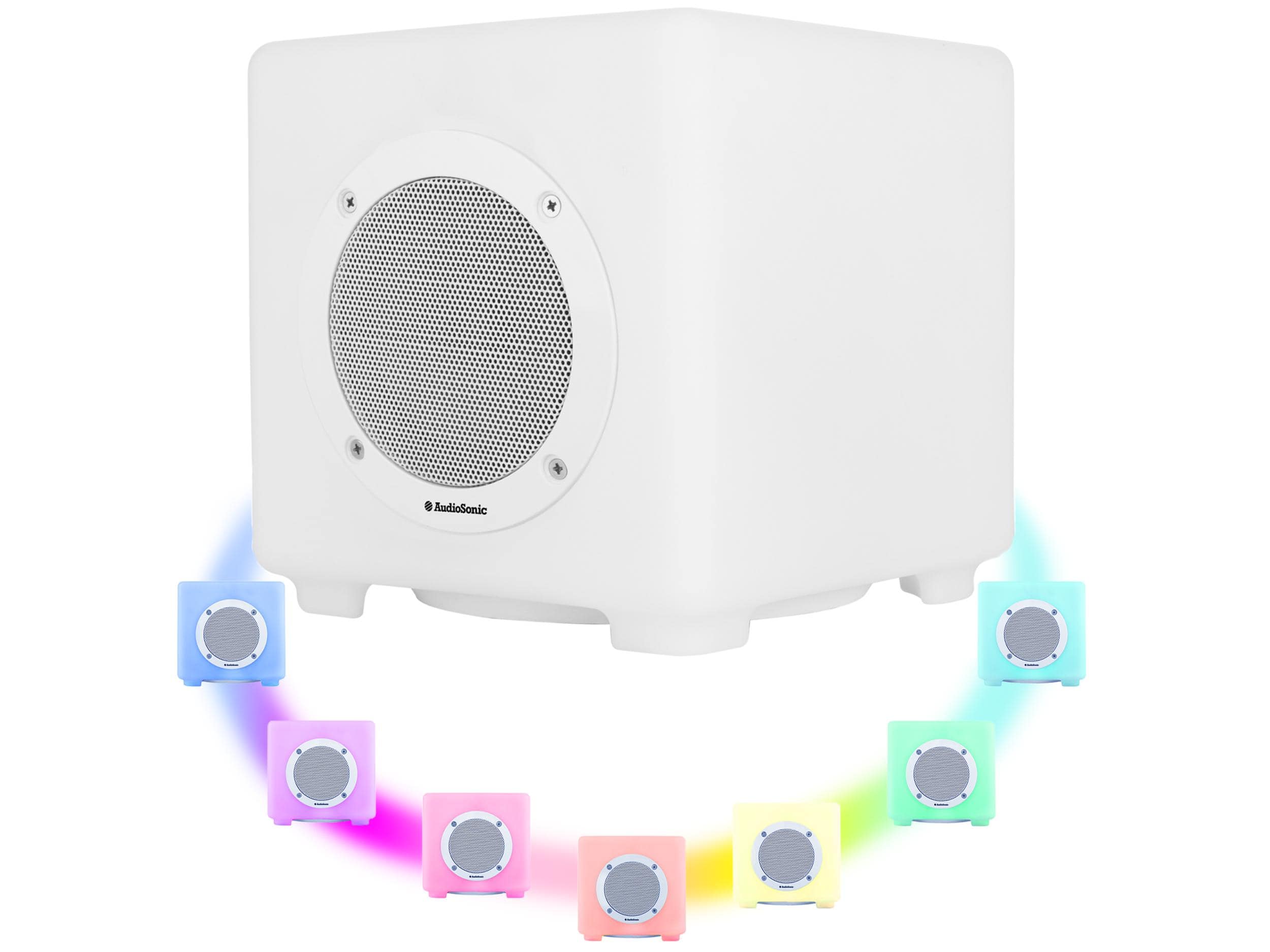 Audiosonic Outdoor Bluetooth Lautsprecher mit LED Farbwechsel