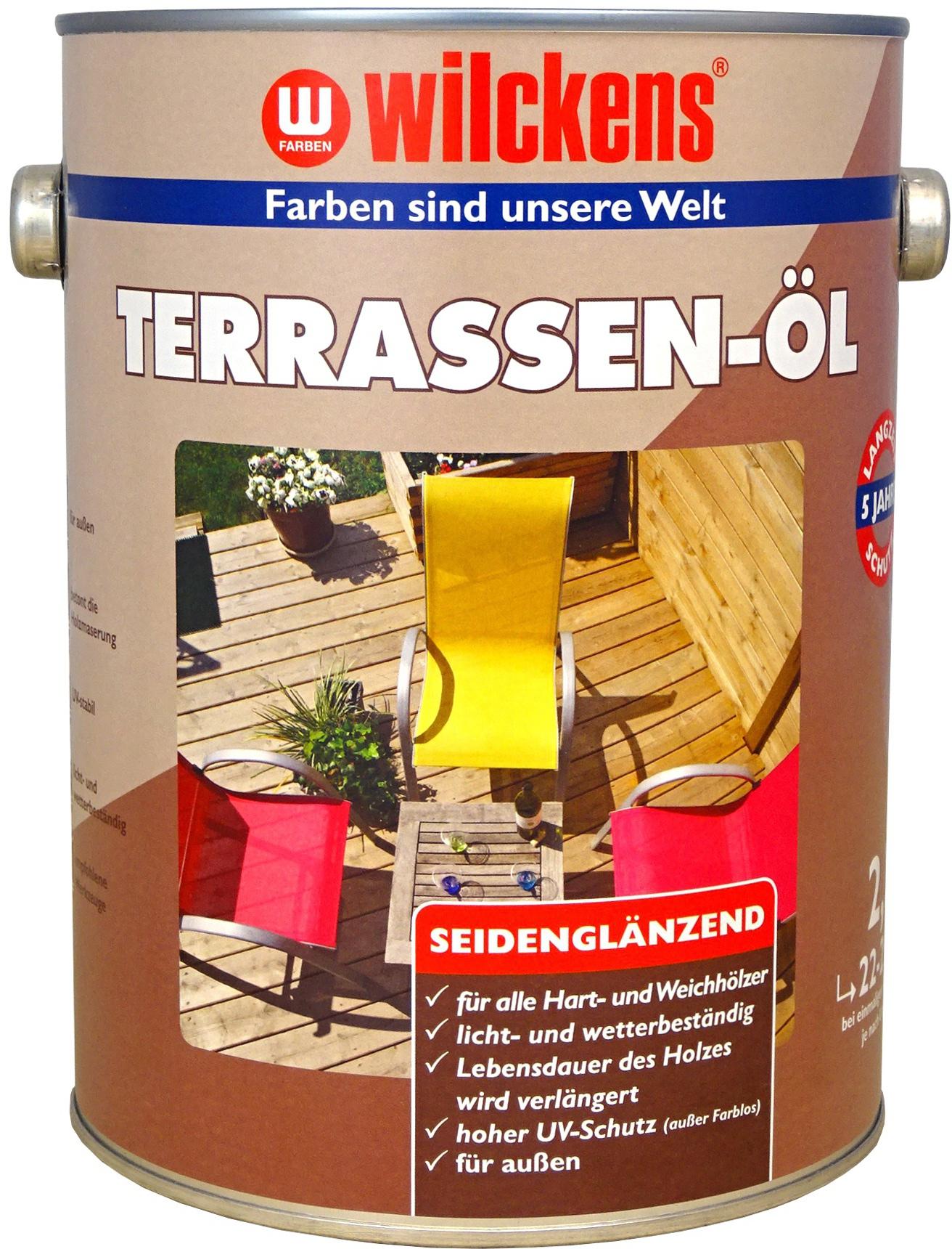 Wilckens Terrassen-Öl, verschiedene Farben