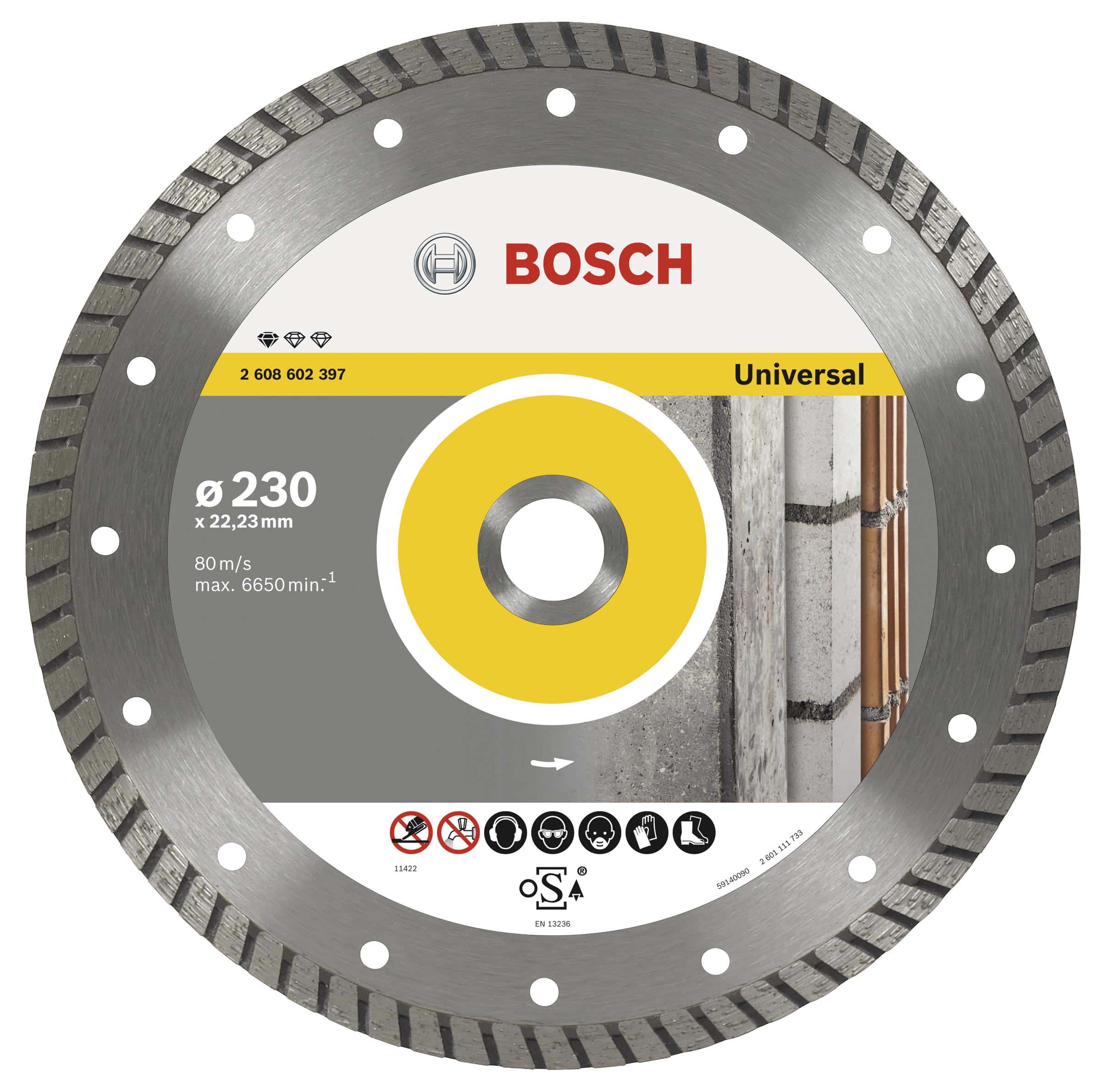 Bosch Diamanttrennscheibe Standard for Universal Turbo 230 x 22,23