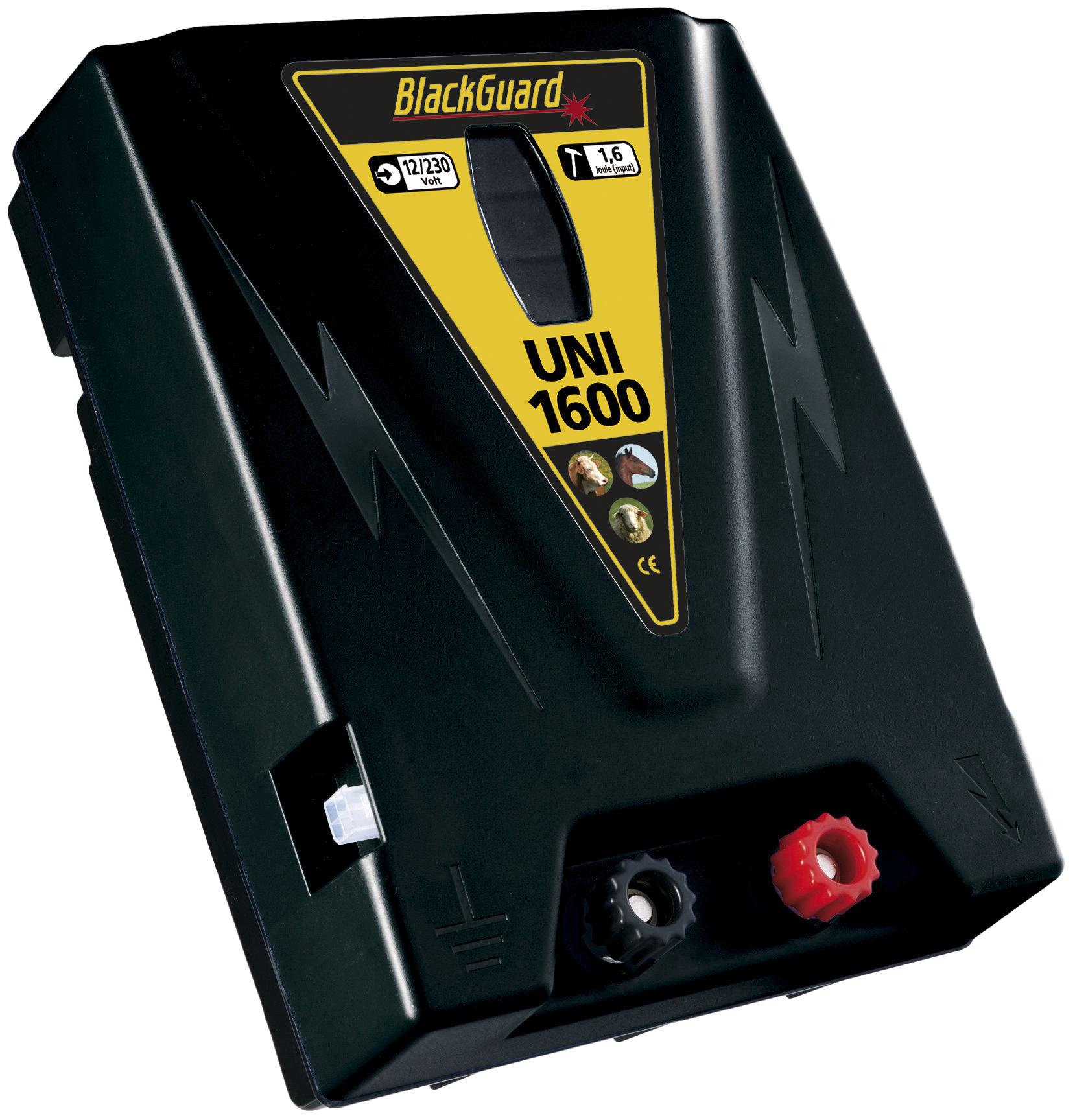 BlackGuard Weidezaungerät UNI 1600 12/230 Volt mit Tiefenentladeschutz