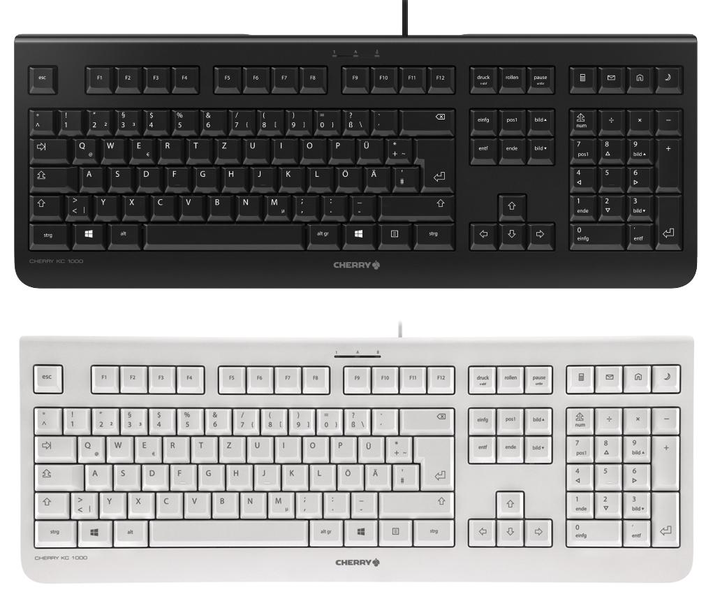 Cherry Kabelgebundene Tastatur KC 1000 schwarz