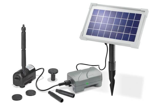 Esotec Solar Pumpenset "Rimini Plus" mit Akku + Solarmodul für Ihren Teich