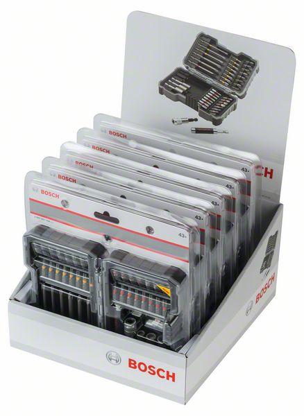 Bosch Schrauberbits- und Steckschlüssel-Set, mit Quick Change-Universalhalter und Universalmagnethalter, 43-teilig