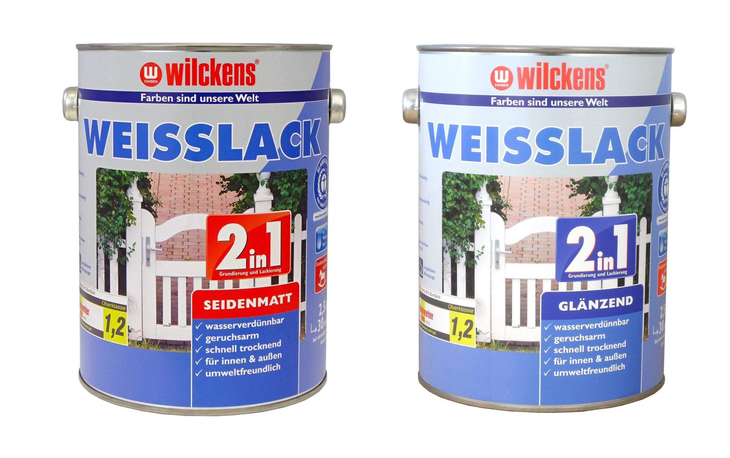 Wilckens Weisslack 2in1, 2500 ml- verschiedener Glanz