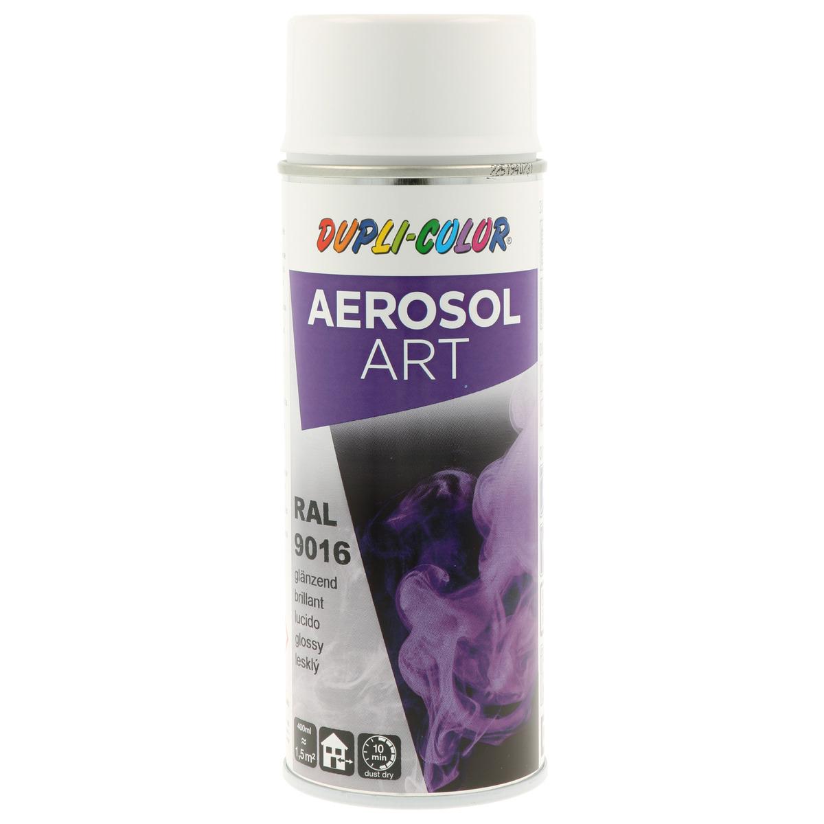 DUPLI-COLOR Sprühdose "Aerosol Art", RAL 9016, Verkehrsweiß, glänzend, 400 ml