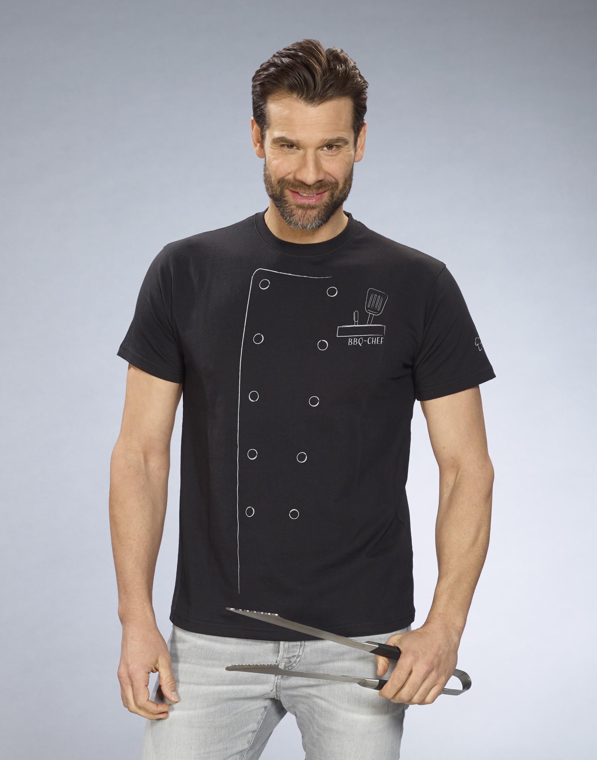 T-Shirt Grillmeister, Farbe schwarz, Gr.M