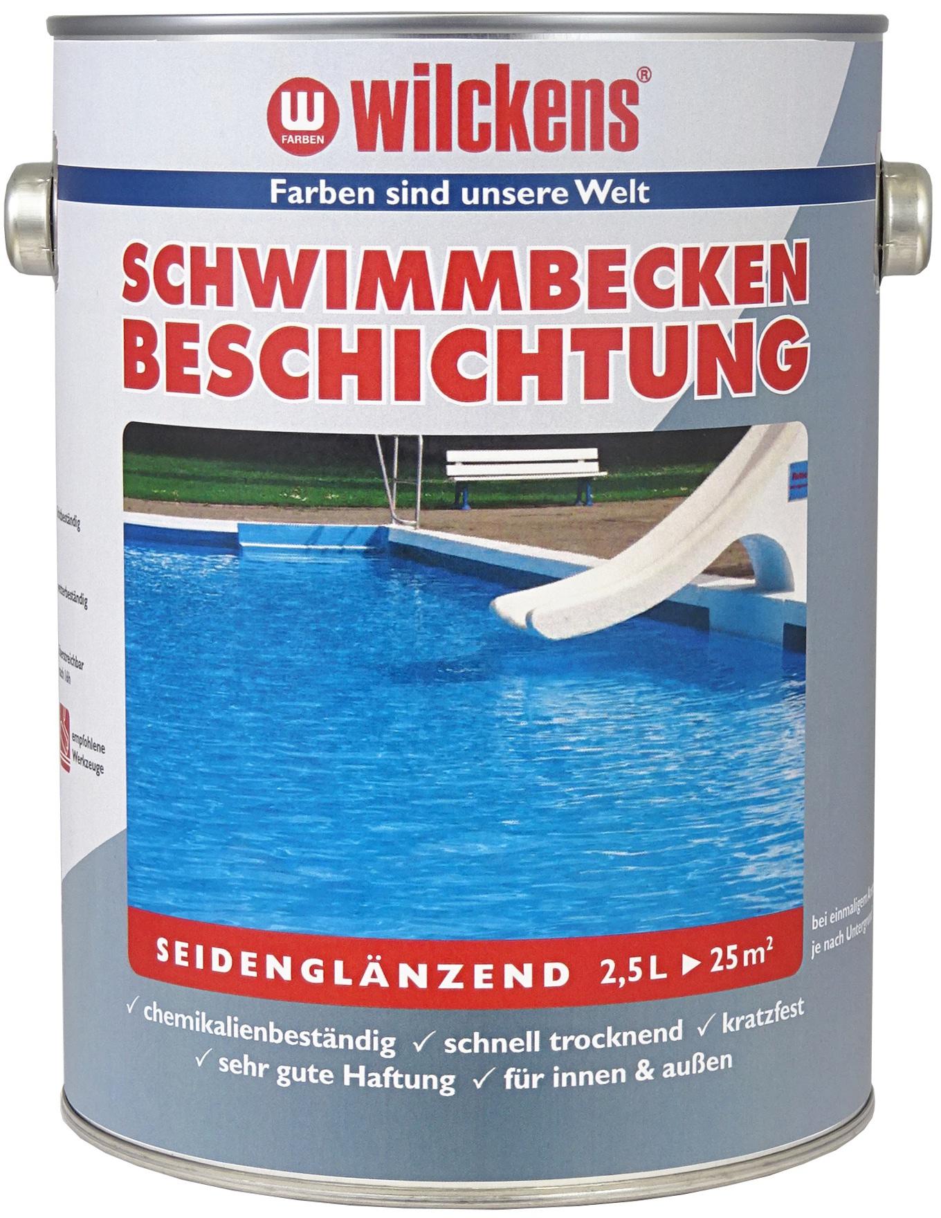 Wilckens Schwimmbeckenbeschichtung Poolblau, 2500 ml