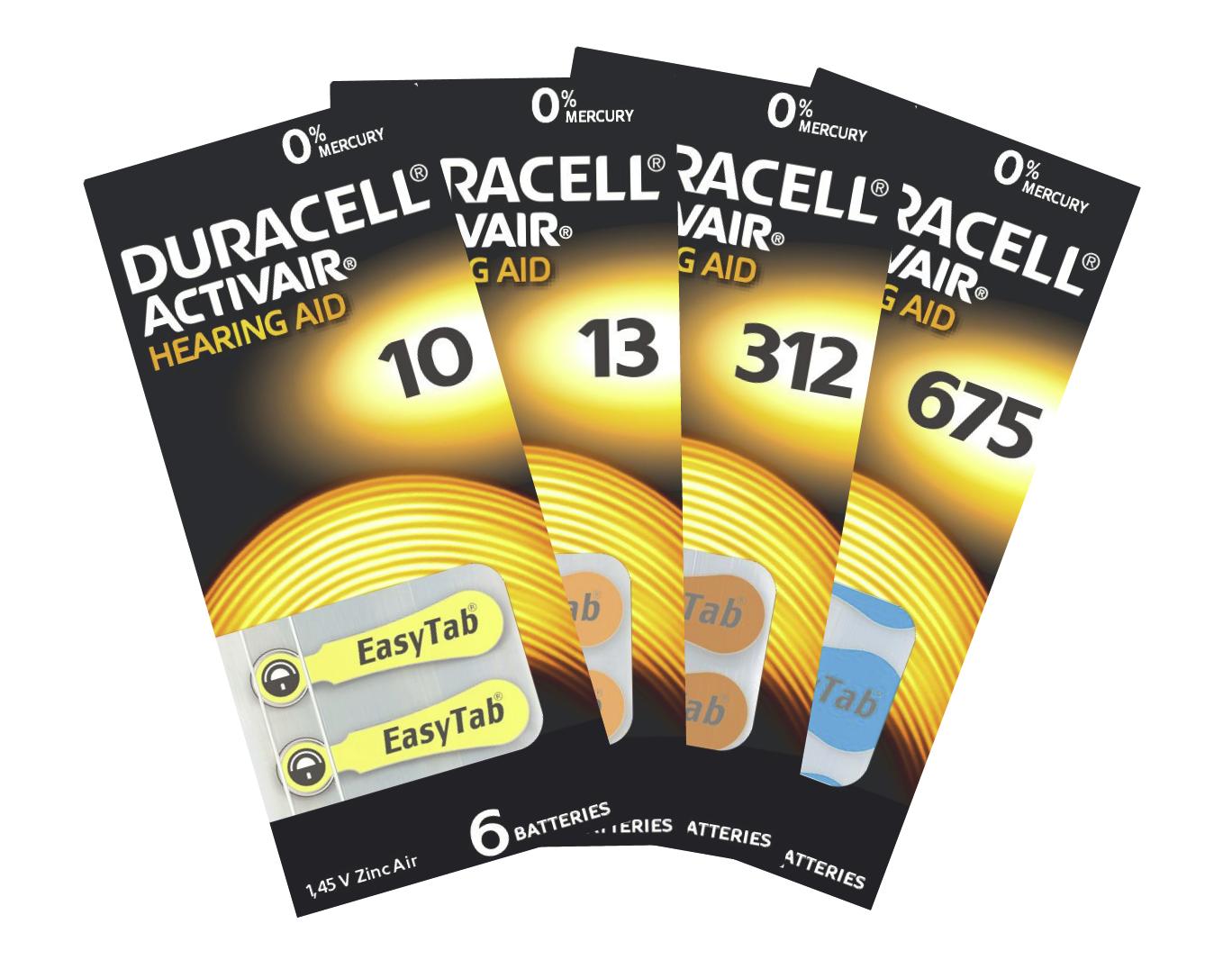 Duracell 6er Activair Hörgerätebatterie