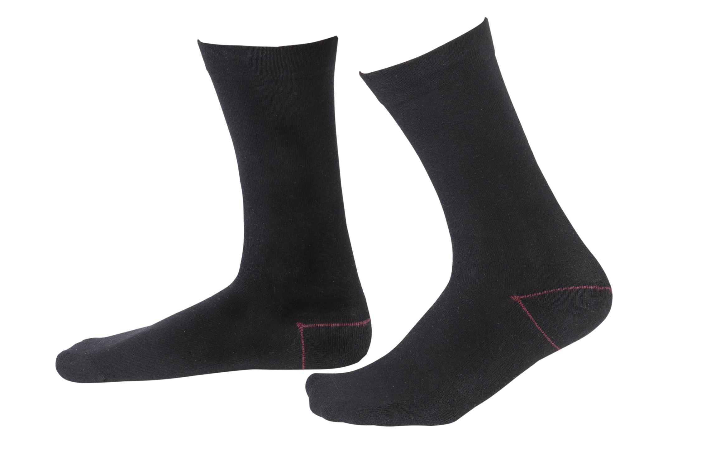 Westfalia Socken mit extra weitem Bündchen, 3er Sparpack, Farbe schwarz, gr.39/42