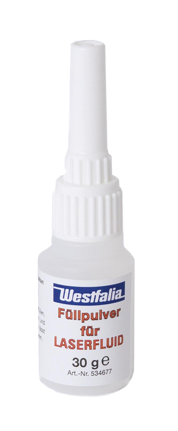 Westfalia Füllpulver für Laser-Fluid, erzeugt extrem harte Klebemasse