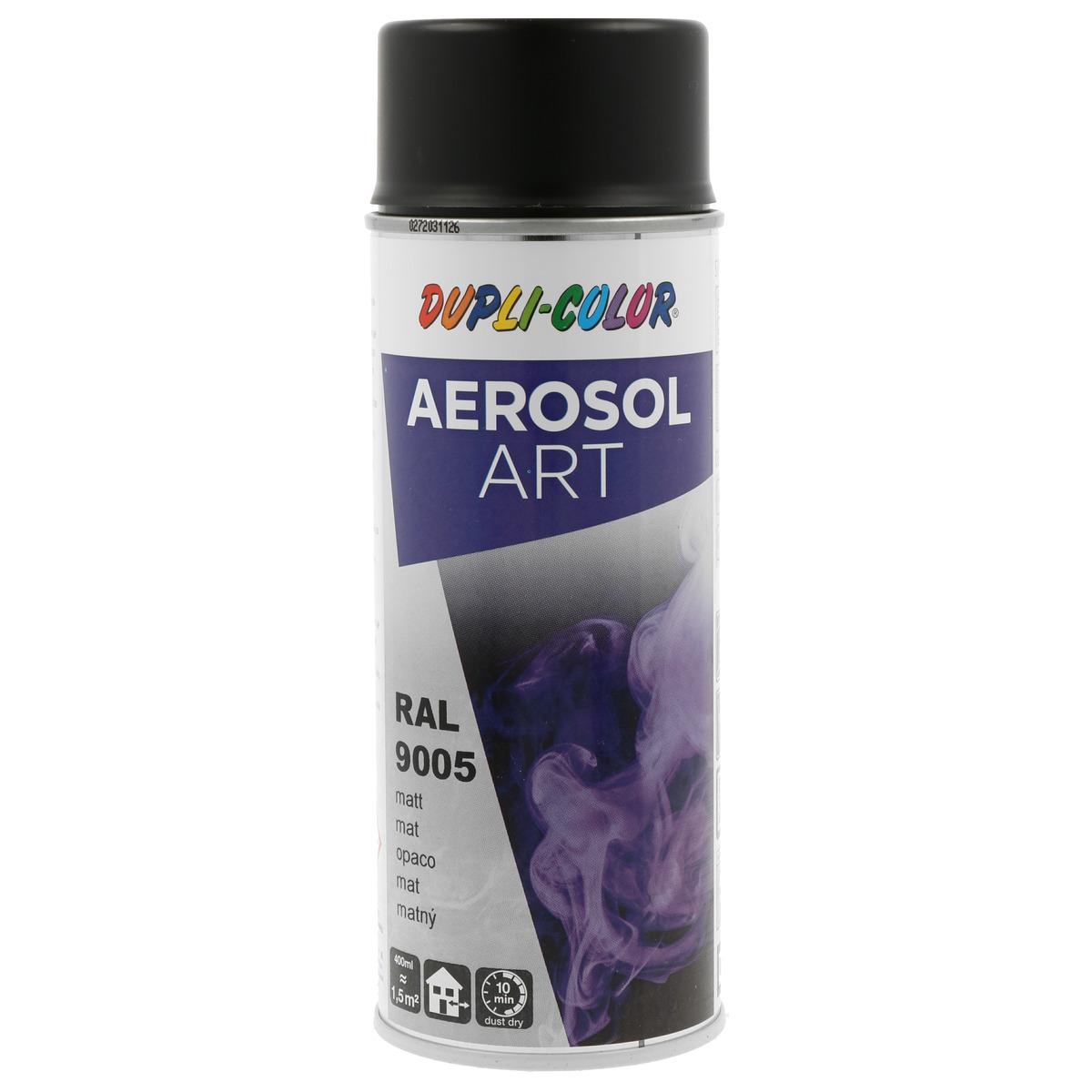DUPLI-COLOR Sprühdose "Aerosol Art", RAL 9005, Tiefschwarz, matt 400 ml