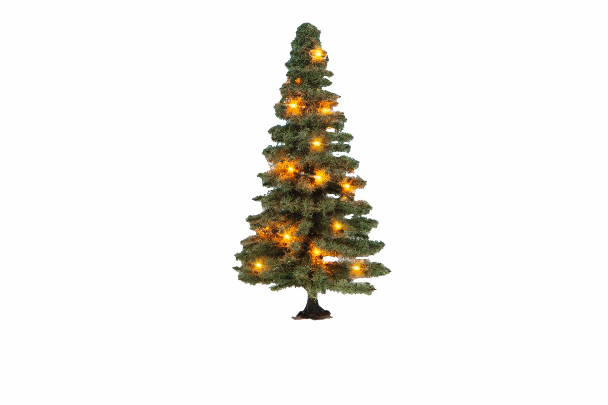 NOCH Beleuchteter Weihnachtsbaum, grün, mit 20 LEDs, 8 cm hoch
