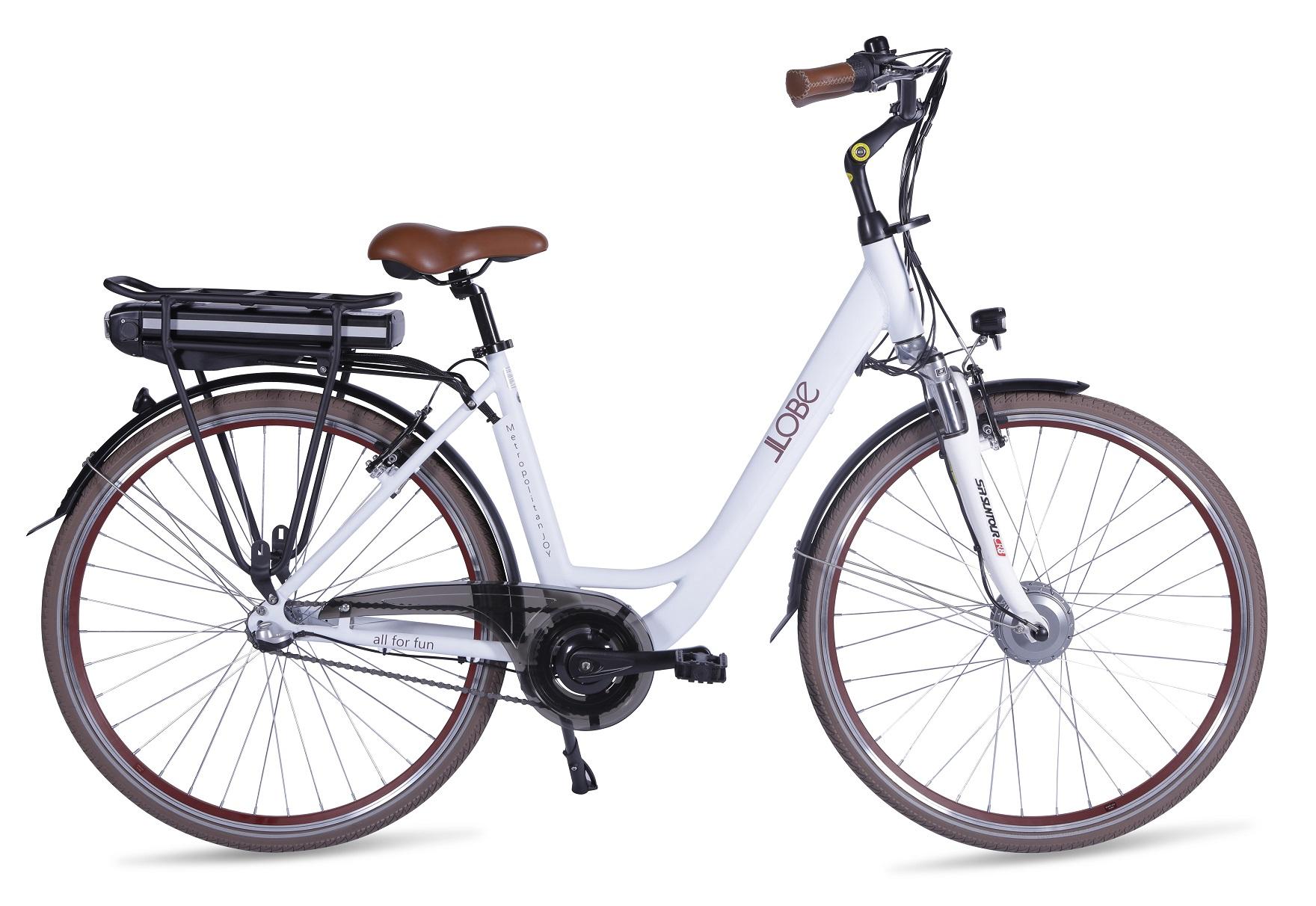 Llobe Unisex City E-Bike 28 Zoll, Rahmengröße 50 cm, 7-Gang Nabenschaltung, Metropolitan Joy 2.0 Modernwhite 8Ah