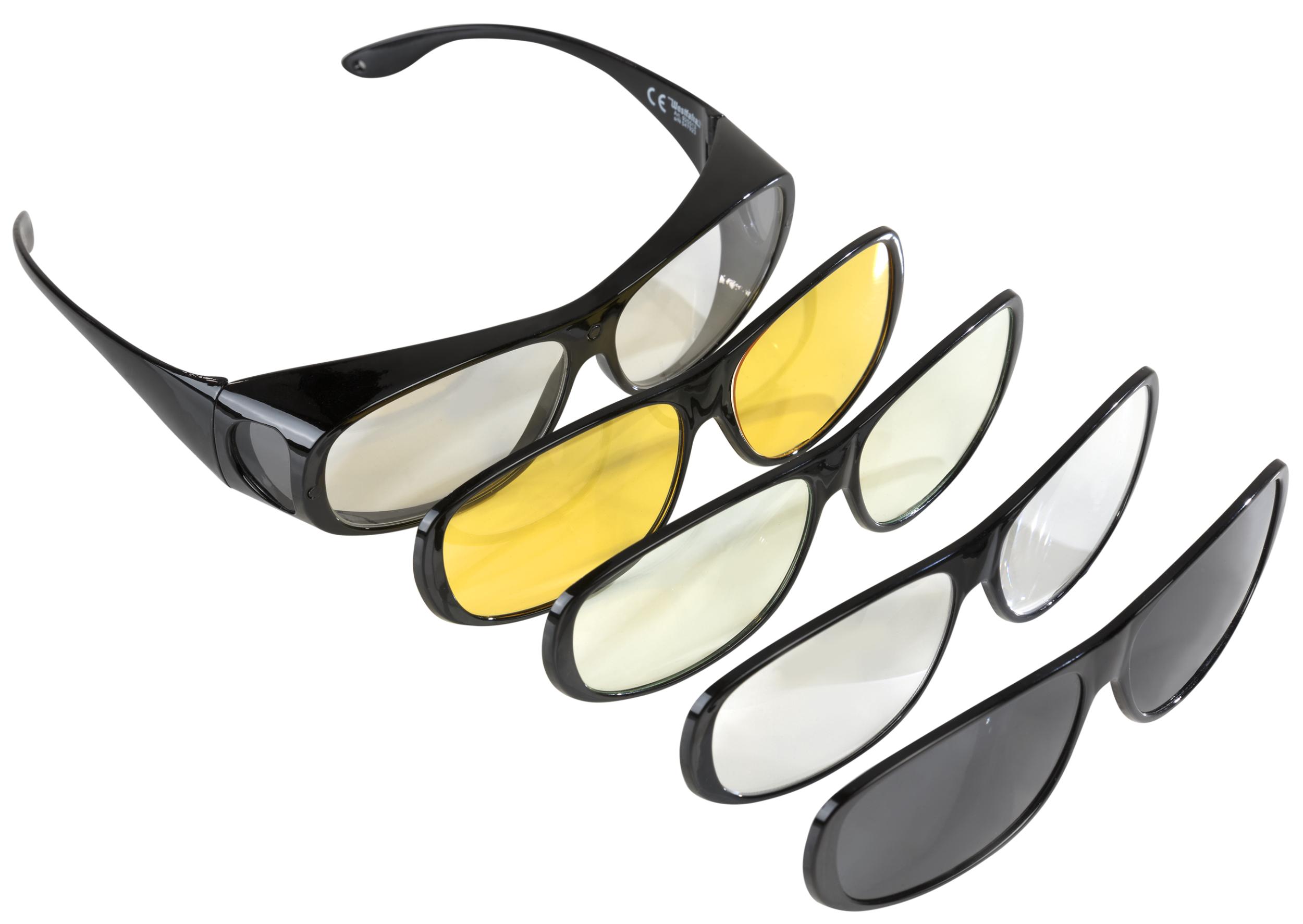 Westfalia Schutzbrille mit 4 Wechsel-Rahmen