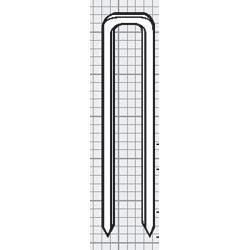 Westfalia 12 mm Tacker Rundklammern, 1.000 Stück für Kabel