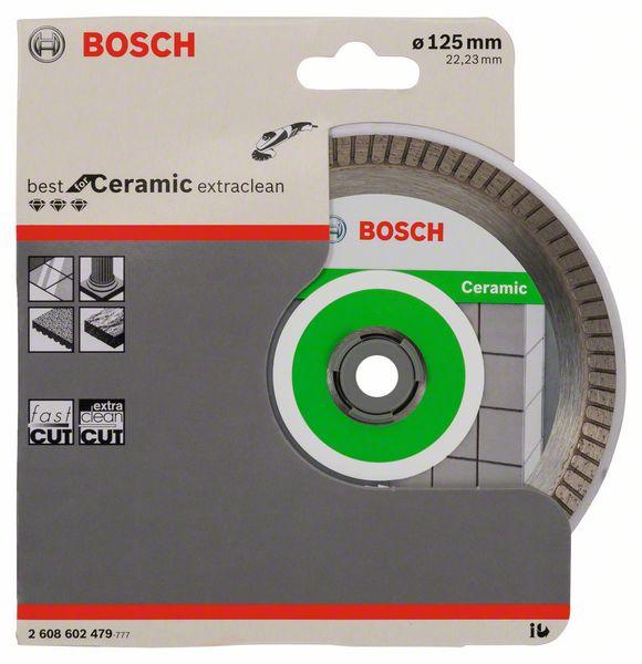 Bosch Diamanttrennscheibe, Best for Ceramic Extra-Clean Turbo, 125 x 22,23 x 1,4 x 7