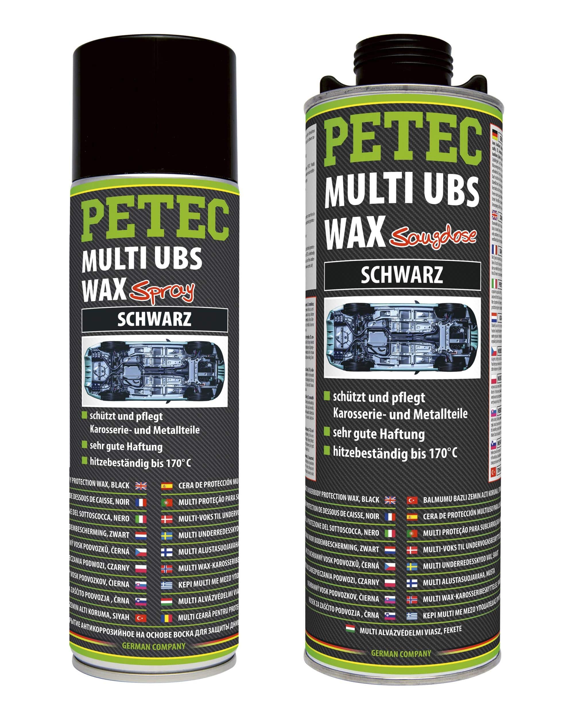 Petec Verbindungstechnik Multi-Unterbodenschutz Wax - verschiedene Ausführung