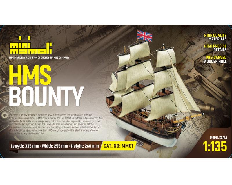 Krick Bausatz HMS Bounty 1:135 Mini Mamoli