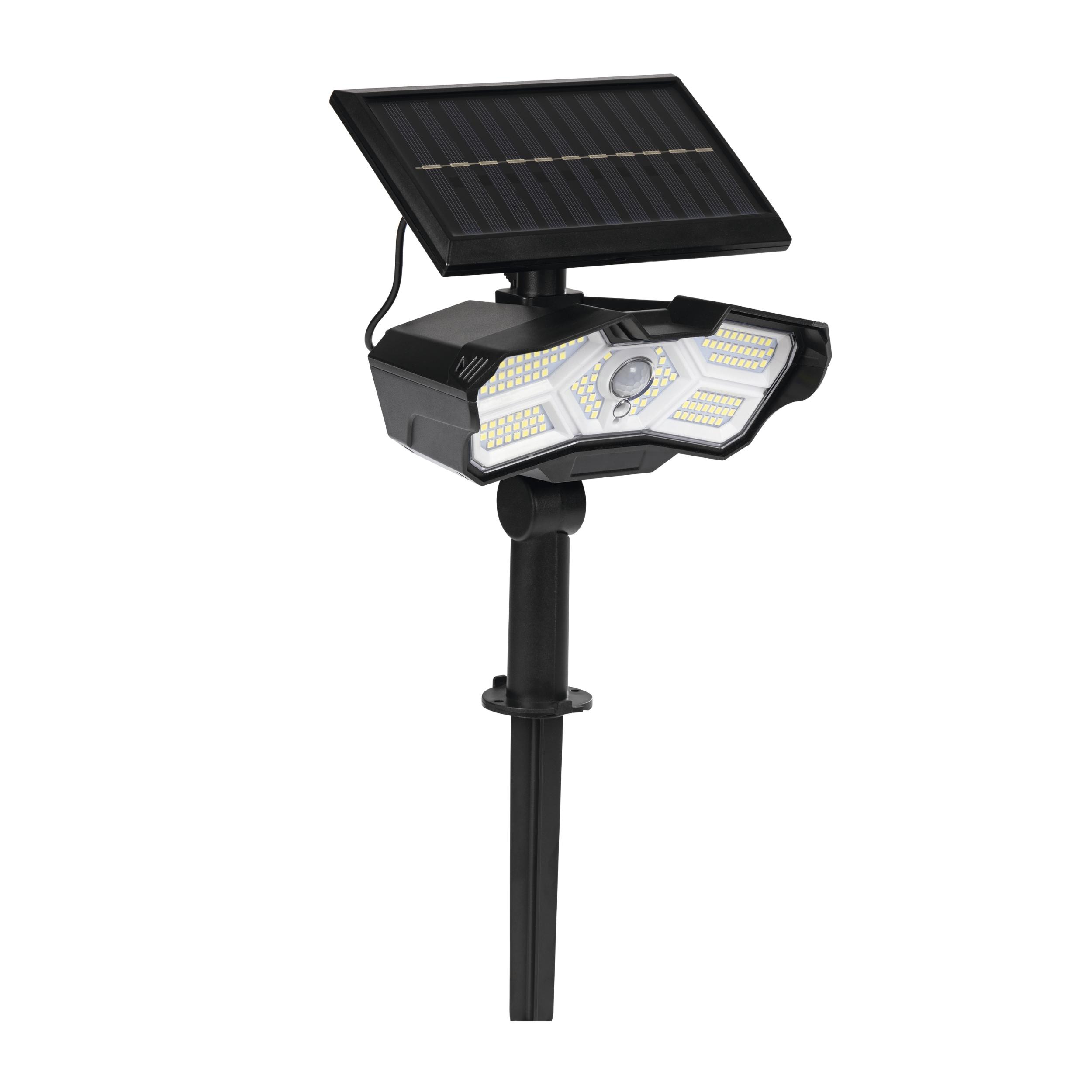 Easymaxx LED Solarstrahler mit Bewegungsmelder, 400 Lumen