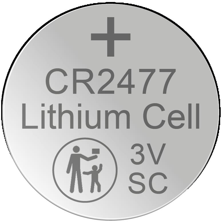 XCell Lithium Knopfzelle CR2477, 3 Volt - 1 Stück