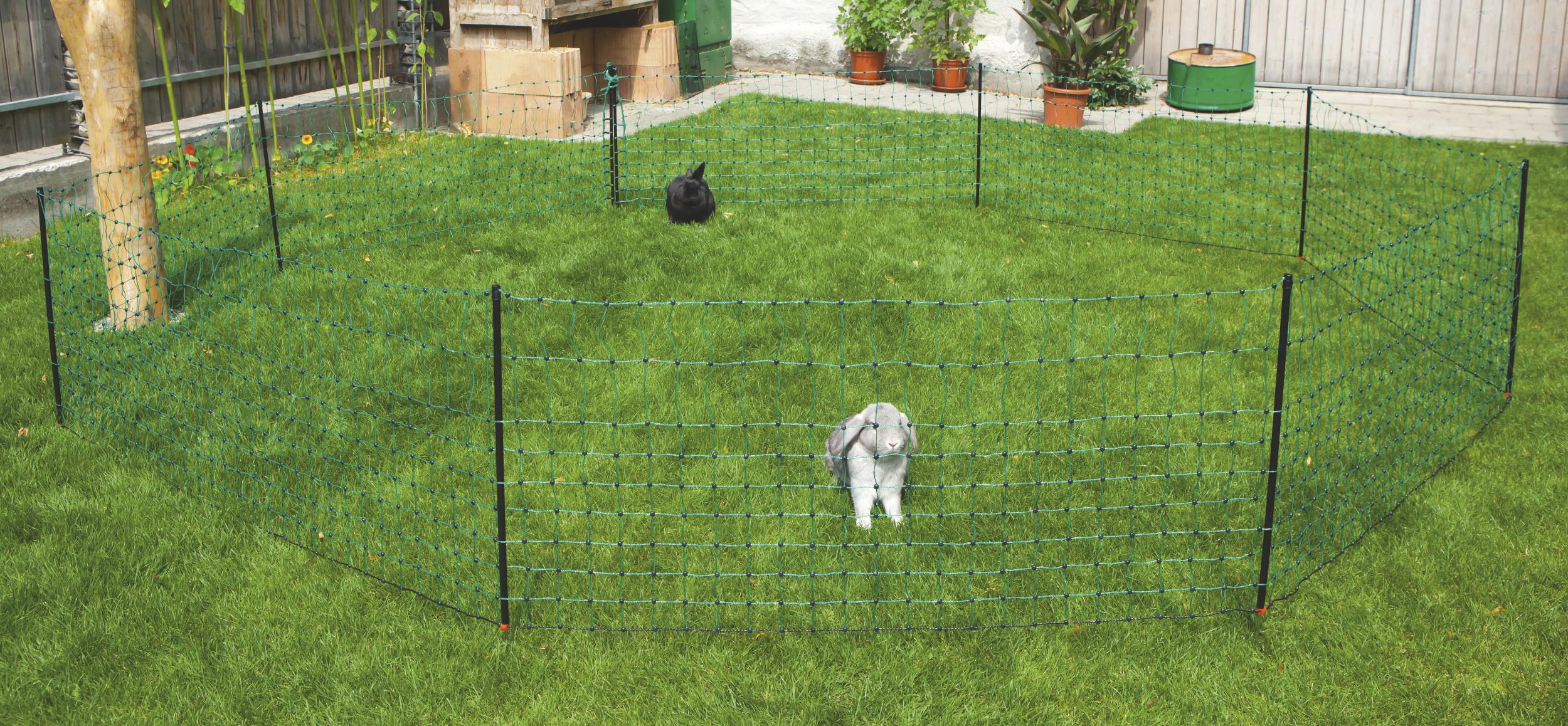 AKO Kaninchen Netz, 12 m lang, 65 cm hoch - für höchste Hütesicherheit