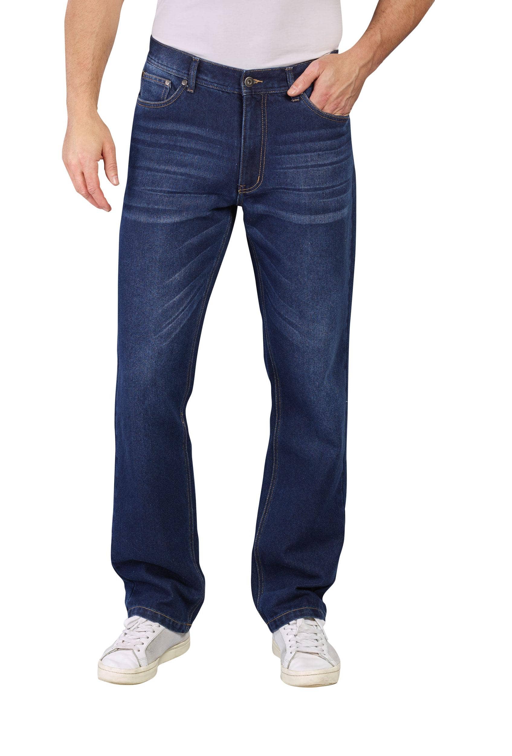 BEN BRIX Jeans mit etwas weiterem Oberschenkel und regulärer Leibhöhe, Farbe bluestone