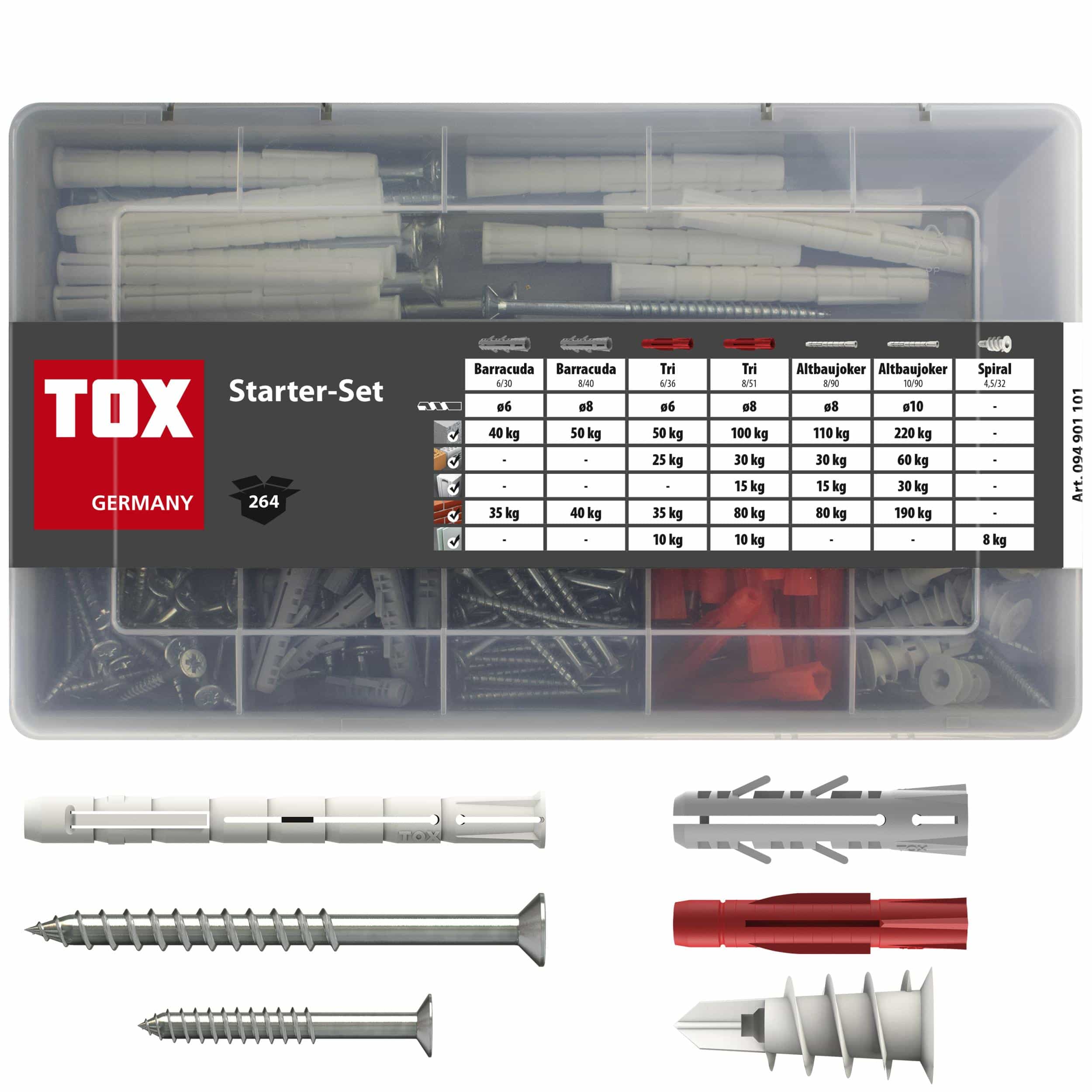 TOX Standard-Sortiment Starter Set 264 teilig