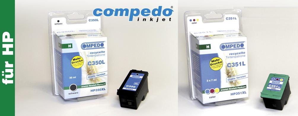 Compedo Ersatz-Druckerpatronen für HP 350/351XL in schwarz und multicolor